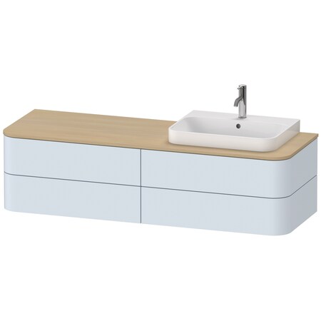 Duravit Happy D.2 Plus Vanity Unit For Console Light Blue Satin Matt HP4963R9797